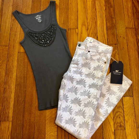 Vineyard Vines White and Grey Denim Jeans - Picture 5 of 12